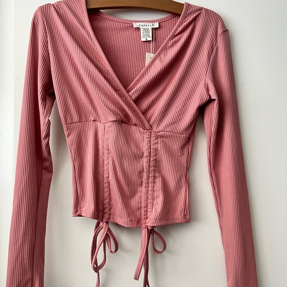 Cute Ruche Long Sleeve Top 😍